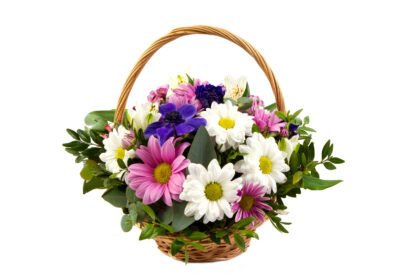 Chrysanthemums small basket