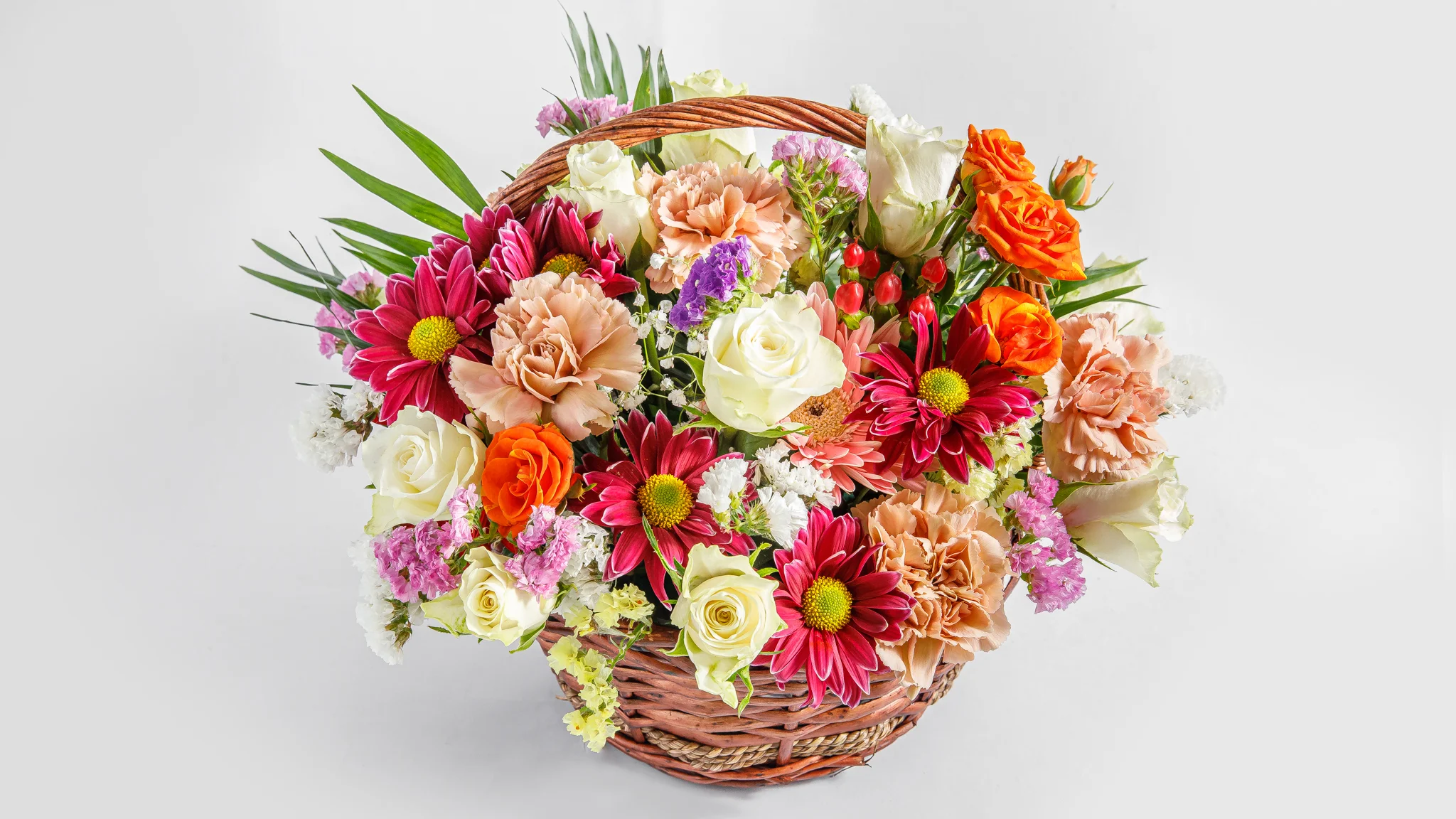 Colourful Flowers Basket