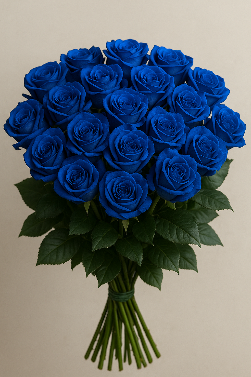 24 Blue Ecuador roses bouquet