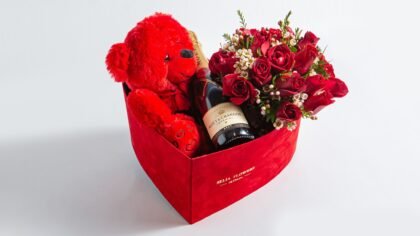 Red Heart with Moet 375ml