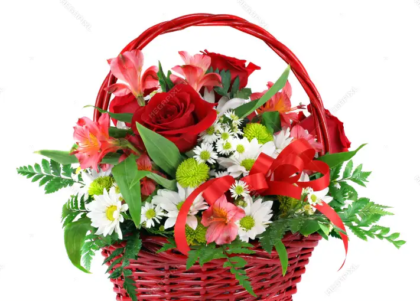 Classic flower basket